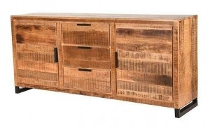 LABEL51DressoirGlasgowMangohout190cm-Rough