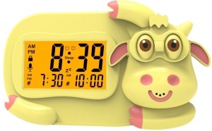 EcoToysKoeGeelDigitaleKinderwekkerSlaaptrainer