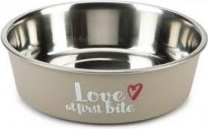 BeezteesFirstBite-Hondenvoerbak-RVS-Grijs-17cm