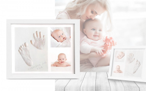 BabyFotolijst-KleiAfdrukHandVoet-Kraamcadeau-3DCollage-54extraletters
