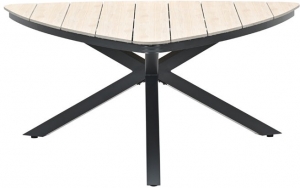 Edisontriangletafel170cmblacklightteakVironwood-Gardenimpressions