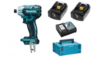 MakitaDTS141RMJ18VLi-IonAccuImpulsSlagschroevendraaierSet2x40AhAccuInMbox-Koolborstelloos