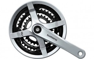CrankstelShimanoFC-TY501678speed170mm48x38x28Tmetkettingscherm-zilver