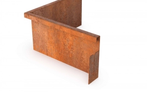 AfboordingCortenedgeCortenstaalbuitenhoekmetrand30x30cm29cmhoogGeroba-Geroba