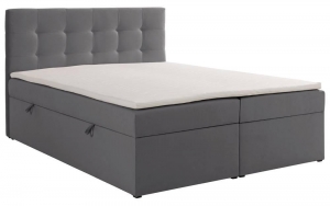 BoxspringRodezvelvetmetopbergruimteentopper160x200cmNADUVICollection