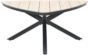 Edisontriangletafel170cmblacklightteakVironwood-Gardenimpressions