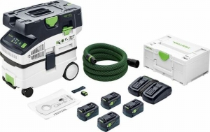 FestoolCTLCMIDII-Plus36V2x18VLi-IonAccuStofzuigerSet4x50AhInSystainer-3100lmin-StofklasseL