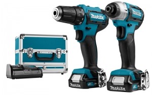 MakitaCLX224SAX112VLi-IonAccuBoor-schroefmachineDF333DSlagschroevendraaierTD110DCombiset2x20AhAccuInKoffer