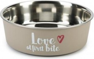BeezteesFirstBite-Hondenvoerbak-RVS-Grijs-23cm