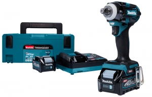 MakitaTW004GD201XGT40VMaxLi-ionAccuSlagmoersleutelSet2x25AhInMbox-Koolborstelloos