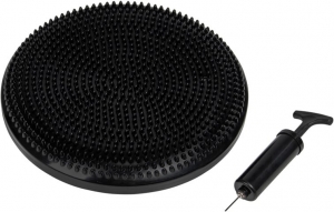 VirtuFitBalanskussen-Wiebelkussen-AirStepperpad-metPomp-Zwart