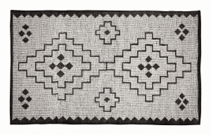 WOOODOmariVloerkleed-WolJute-NaturelZwart-1x160x230