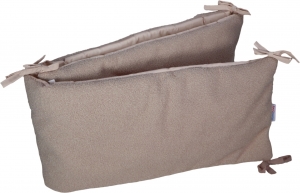 MamaLoesTeddyBoucleNougat30x180cmBedbumper