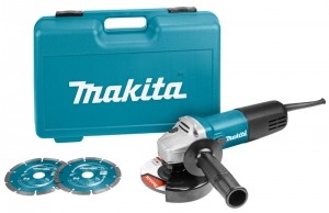 Makita9558HNRGK2HaakseSlijperIncl2DiamantschijvenInKoffer-840W-125mm