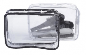 SibelToilettasRectangulartransparantzwart265x18x9cm