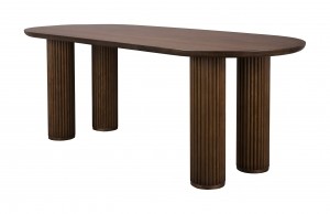 DutchboneOvaleEettafelDeanWalnootlook220x90cm-Bruin-Ovaal