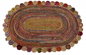 VloerkleedRoberovaalhandgemaaktjuteBakero