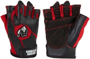 GorillaWearMitchellTrainingGloves-FitnessHandschoenen-ZwartRood-S