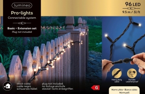 Ledbasiclights95meter96LEDzwartwarmwitLumineo-Lumineo