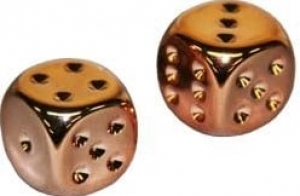 Copper-PlatedMetallicDobbelstenen16mm2stuks