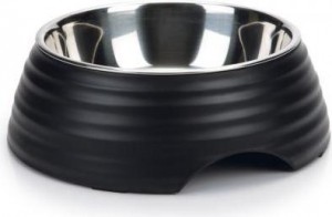 BeezteesRimpu-Hondenvoerbak-Melamine-Zwart-22cm