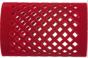 EfalockFluwelenrollerslangrood40mm12st