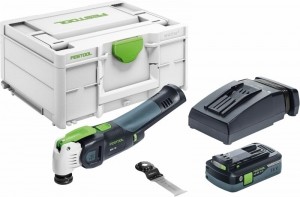 FestoolVECTUROOSC18HPC40EI-Plus18VLi-IonAccuOscillerendeSet1x40AhInSystainer-Koolborstelloos