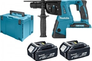 MakitaDHR264RT2J36V2x18VLi-IonAccuSDS-plusCombihamerSet2x50AhAccuInMbox-25J