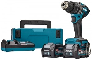 MakitaHP002GD201XGT40VMaxLi-IonAccuKlopboor-schroefmachineSet2x25AhInMbox-13mm-Koolborstelloos