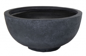 ArizonaRoundBowlGraphiteD36H165bloempotfiberclayclayfibreMCollections-Mcollections