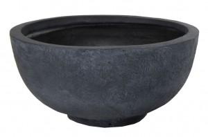 ArizonaRoundBowlGraphiteD36H165bloempotfiberclayclayfibreMCollections-Mcollections