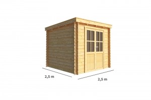 TuinhuisjeBlokhutEls250cmbij250cmdiepLessenaarsdak-Warentuincollection