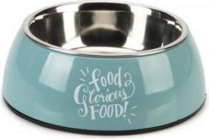 BeezteesGlorious-Hondenvoerbak-Plastic-Blauw-14cm