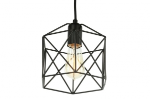 DiamondStarIndustrieelDraadDesignHanglampZwart