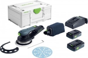 FestoolETSC21504I-Plus18VAccuExcenterschuurmachineSet2x4AhInSystainer-150mm