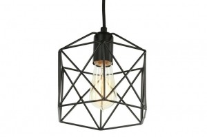 DiamondStarIndustrieelDraadDesignHanglampZwart