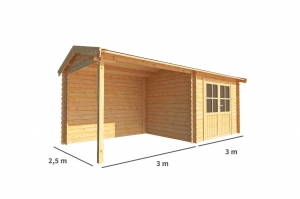 BlokhuttuinhuisjemetoverkappingFenna-Aylin600cmbij250cmdiepzadeldak6WarentuinCollection-Warentuincollection