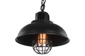BrooklynVintageIndustrieleHanglampKooiMetKettingZwart