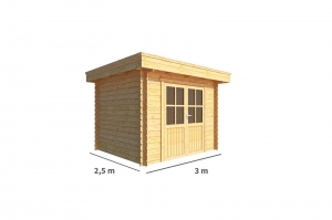 BlokhuttuinhuisjeLisa-Lisanne300cmbij250cmdiepplatdakWarentuinCollection-Warentuincollection