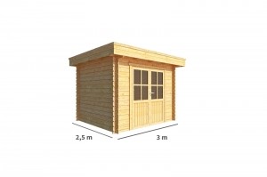 TuinhuisjeBlokhutLisa300cmbij250cmdiepPlatdak-Warentuincollection