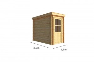 TuinhuisjeBlokhutEls150cmbij250cmdiepLessenaarsdak-Warentuincollection