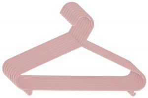 BiecoKledinghangersKunststofOudroze8Stuks04014154