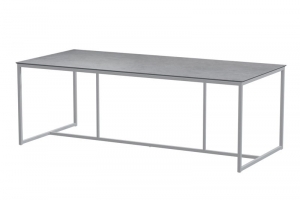 QuatroTafelframeFrostGreymetHPLLightGreytafelblad220x95cm-4so