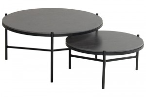Carsonkoffietafelzwartdia8H38cm-Hartman