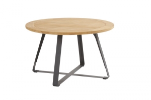 TasteBassoDiningTafelTeakAntracitedia130cm-4so