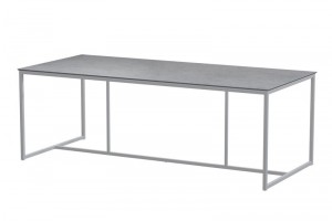QuatroTafelframeFrostGreymetHPLLightGreytafelblad220x95cm-4so