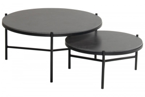 Carsonkoffietafelzwartdia8H38cm-Hartman