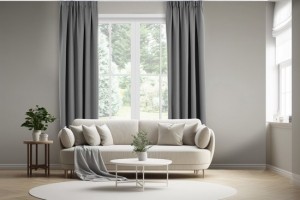 LifaLivingZonwerendeGordijn-Zilvergrijs-VerduisterendenGeluidswerend-300x250cm