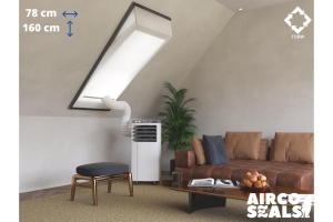 FDBWMK10-AircoRaamafdichtingskit-78x160cm-GeschiktvoorVeluxTuimelvensterDakraam