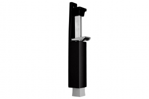 DXDeurvastzetterluxevoetstiftuitslag60mm-zwart